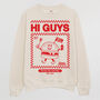 Hi Guys Men’s Burger Graphic Sweatshirt, thumbnail 3 of 3