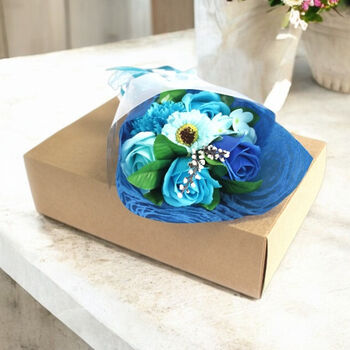 Colourful Soap Flower Bath Bomb Flower Bouquet Gift, 6 of 12