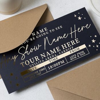 Personalised Scratch Reveal Comedy Ticket Gift Voucher, 3 of 9