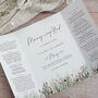 Whimsical Noel Gatedfold Wedding Invitation, thumbnail 2 of 6