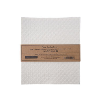 Pack Of Three Reusable Kitchen Eco Cleaning Cloths, 3 of 4