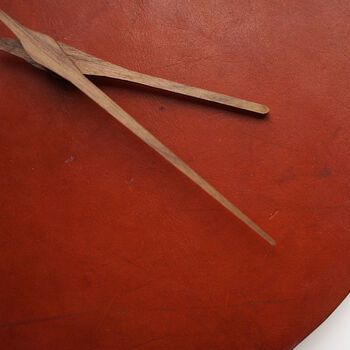 Modern Leather Wall Clock, 6 of 9