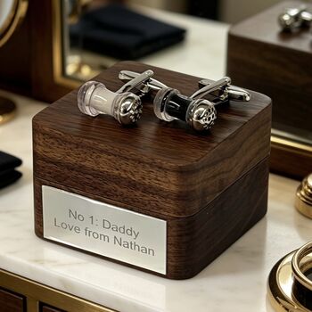 Personalised Salt And Pepper Shaker Cufflinks, 5 of 12