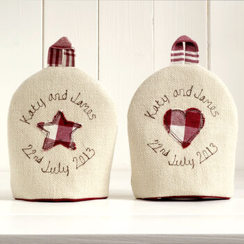 Personalised 40th Ruby Anniversary Egg Cosies Gift, 11 of 11