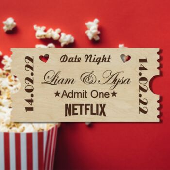 Retro Cinema Ticket Movie Date Night Valentines Day, 9 of 11