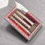 Red And Burgundy Rose Gold Four Piece Pen Gift Set, thumbnail 7 of 9