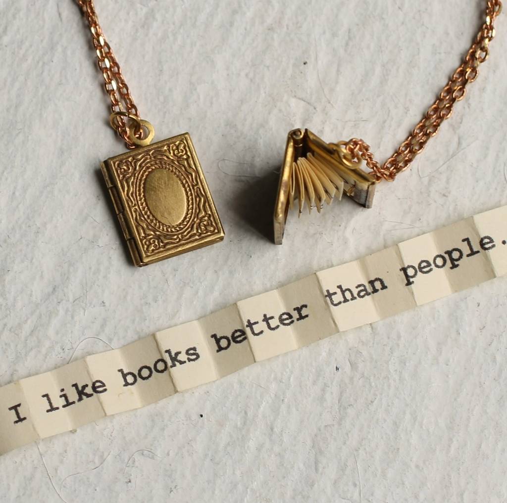 Personalised Book Locket By Silk Purse, Sow's Ear | notonthehighstreet.com