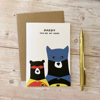 Daddy Bear Hero, Father's Day A6 Card, 2 of 6