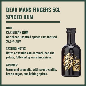 Premium Tiny Bar Dead Mans Rum Gift Box Set, 7 of 7