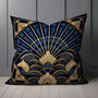 Deco Elegance In Blue Art Deco Cushions Design Four, thumbnail 6 of 8