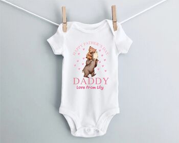 Personalised Pink Happy Father's Day Teddy, 4 of 12