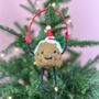 Personalised Skipping Rope Christmas Pudding Decoration, thumbnail 2 of 3