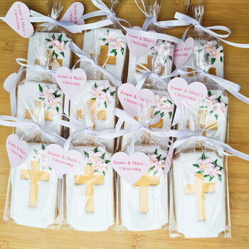 Personalised Christening Favours, Six Baptism Biscuits, 5 of 11