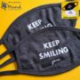 'Keep Smiling' Reusable Unisex Face Mask, thumbnail 1 of 5