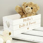 Personalised Text Heart White Wooden Crate Organiser, thumbnail 2 of 5
