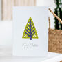 Decorative Folk Tree Christmas Card Pack, thumbnail 1 of 4