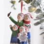 Personalised Selfie Couple Christmas Decoration, thumbnail 4 of 5