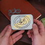 Personalised Hand Drawn Cycling Bike Tool Tin Gift, thumbnail 2 of 11