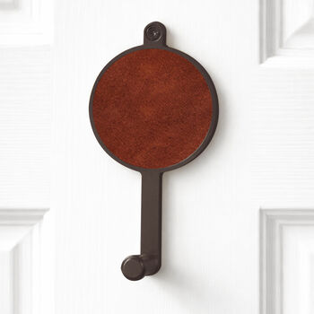 Cowhide Leather Wall Hook |Wall Mounted | Five Colours, 8 of 10