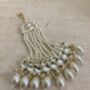 White Pearl Gold Plated Pearl Passa/Jhumar Headpiece, thumbnail 4 of 6