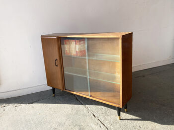Mid Century Bookcase With Glass Doors By Turnidge, 4 of 12
