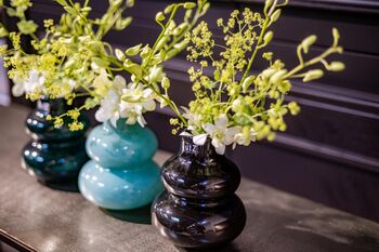 Skrzyszow Glass Vase Small Dark Green, 3 of 12