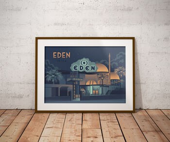 Eden Nightclub Ibiza Travel Poster Art Print, 6 of 8