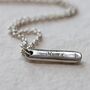 Ashes In Silver Ingot Memorial Necklace, thumbnail 3 of 6