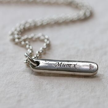Ashes In Silver Ingot Memorial Necklace, 3 of 6