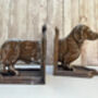 Dachshund Dog Bookends Sausage Dog Ornament Book Holder, thumbnail 7 of 9