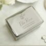 Personalised Floral Design Lidded Jewellery Box, thumbnail 1 of 3