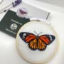 Butterfly Embroidery Kit, Beginners Kit, thumbnail 1 of 9