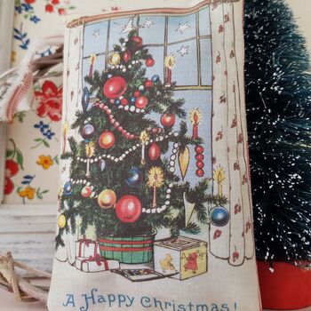 Fabric Christmas Tree Illustration Gift, 5 of 5
