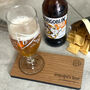 Personalised Oak Veneer Coaster Tray For Drinks Gift, thumbnail 4 of 4