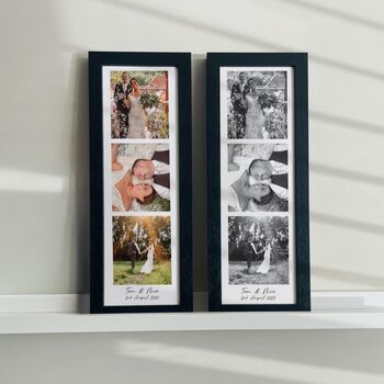 Personalised Photo Booth Strip Framed Print, 3 of 7