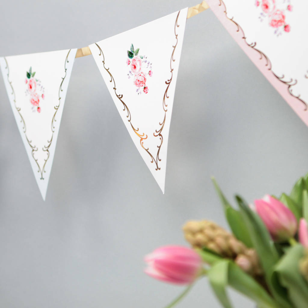 Afternoon Tea Floral Bunting, 1 of 3