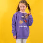 Children's Personalised Birth Flower Sweatshirt, thumbnail 4 of 6