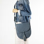 Denim Blue Soft Tassel Large Ladies Saddlebag, thumbnail 3 of 8