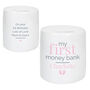 Personalised Pink My First Ceramic Money Box, thumbnail 2 of 4