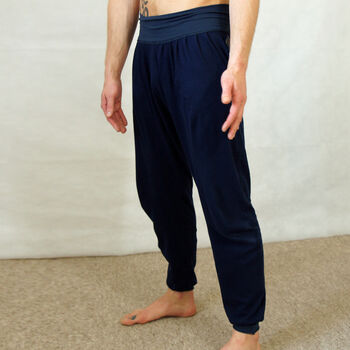 Mens Handmade Harem Pants, Yoga And Lounge Pants, 2 of 4