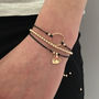 9ct Gold Beaded Adjustable Friendship Bracelet, thumbnail 4 of 9