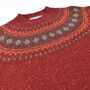 T Lab Ayla Ruby Red Fair Isle Lambswool Jumper, thumbnail 4 of 8