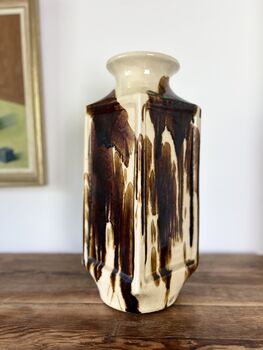 Tall Vintage Japanese Studio Pottery Vase, 2 of 10