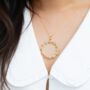 Blue Topaz, Citrine And Rose Quartz Gold Pendant, thumbnail 1 of 3