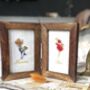 Mother And Daughter Birth Flower In A Frame, thumbnail 2 of 3