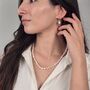 Gold Plated Natural Freshwater Pearl Choker Necklace, thumbnail 4 of 5