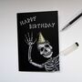 Happy Birthday Skeleton Gothic Card, thumbnail 5 of 8