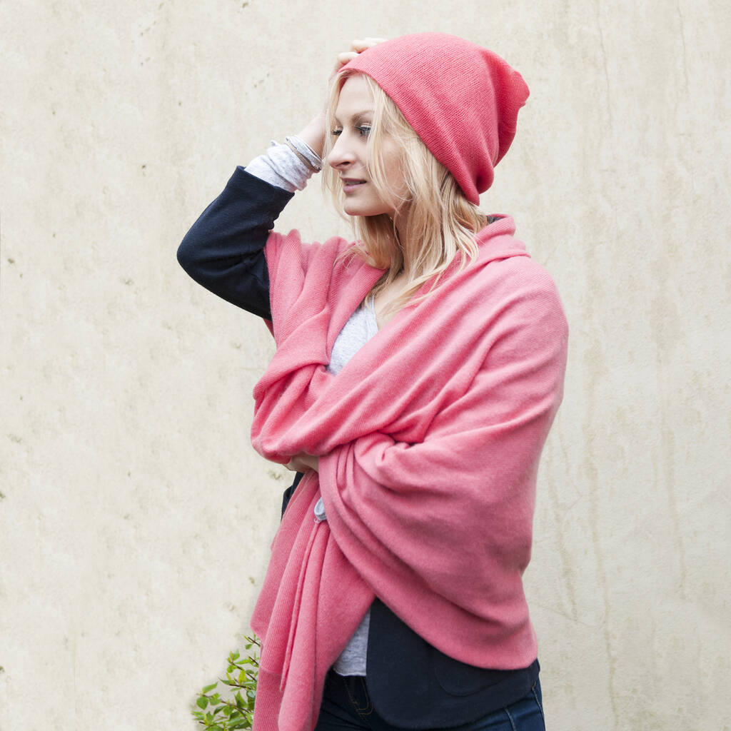 100 Cashmere Wrap Shawl By Plum & Ivory