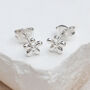 Silver Or Gold Plated Daisy Flower Stud Earrings, thumbnail 2 of 6