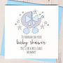 Personalised Glittery Baby Shower Card, thumbnail 4 of 4